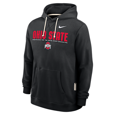 【Nike】Ohio State Buckeyes Military Club Pullover Hoodie Men's Nike Camo Ohio State Buckeyes 2024 Military